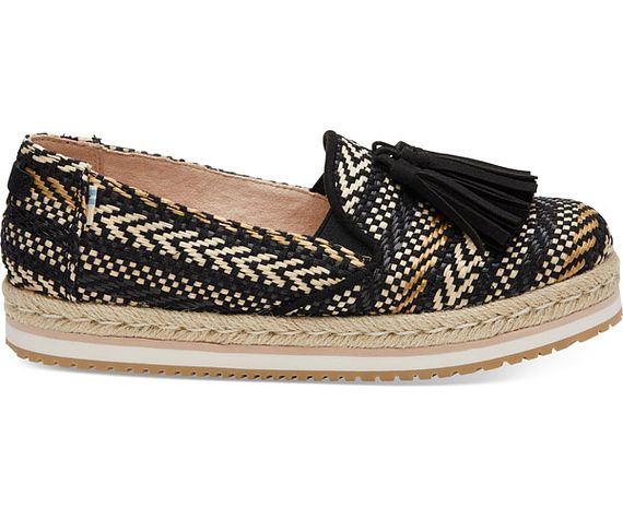 W's Palma - Black Geo Woven/Tassel