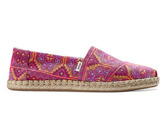 W's Alpargata Rope Woven - Pink Multi