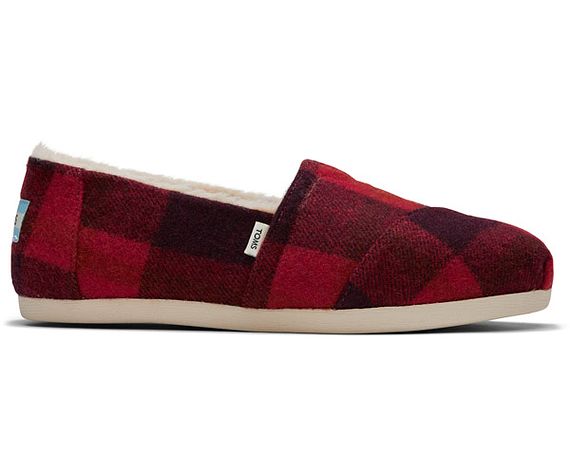 W's Alpargata 3.0 Plaid Lined - Red