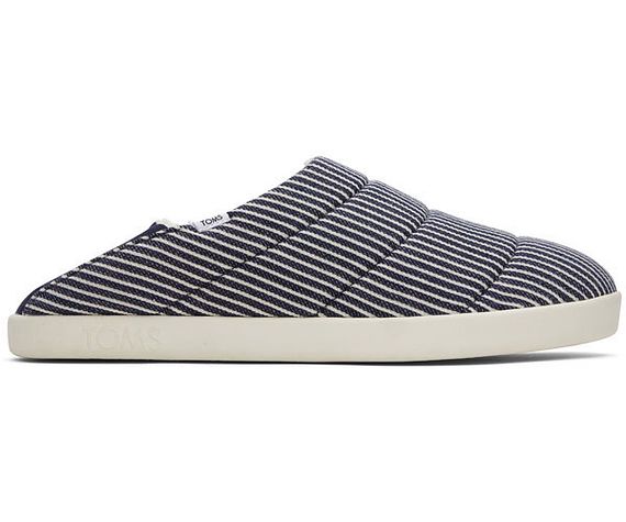 M's Ezra Stripe Quilted - Navy