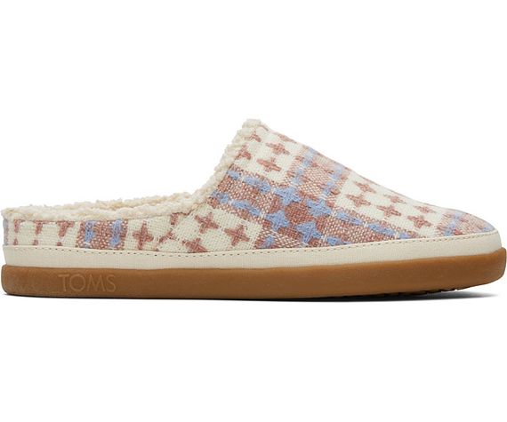 W's Sage Stitched Plaid - Rose Beige